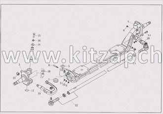 Балка переднего моста BAW Fenix 1044 YF30BQ41-00011